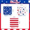 4th of July Party Supplies Set - American Flag Patriotic Theme Kit for Independence & Election Day Decorations,Disposable Paper Napkins for Patriotic & 4th of July Party Decorations,48 Pack